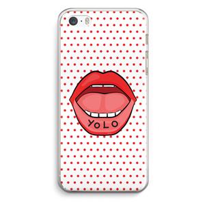CaseCompany Yolo Denise: iPhone 5 / 5S / SE Transparant Hoesje