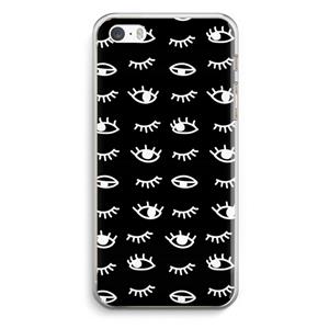 CaseCompany Eye pattern #3: iPhone 5 / 5S / SE Transparant Hoesje