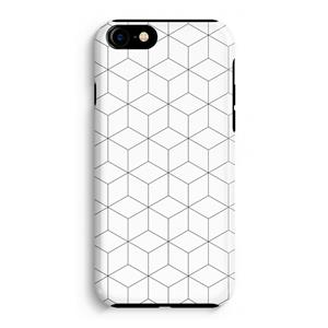 CaseCompany Zwart-witte kubussen: iPhone 7 Tough Case