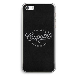 CaseCompany Capable: iPhone 5 / 5S / SE Transparant Hoesje