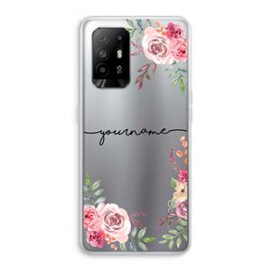 CaseCompany Rozen: Oppo A94 5G Transparant Hoesje