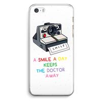 CaseCompany Smile: iPhone 5 / 5S / SE Transparant Hoesje