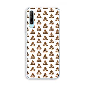 CaseCompany Poop emoji: Huawei P Smart Pro Transparant Hoesje
