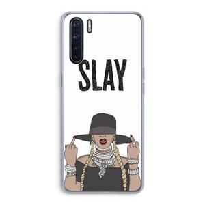 CaseCompany Slay All Day: Oppo A91 Transparant Hoesje