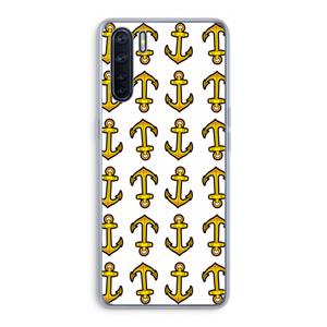 CaseCompany Musketon Anchor: Oppo A91 Transparant Hoesje