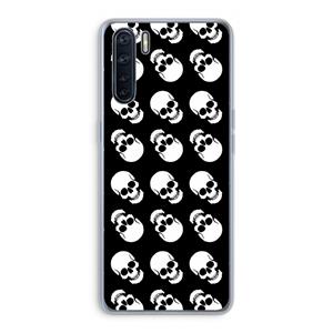 Musketon Skulls: Oppo A91 Transparant Hoesje