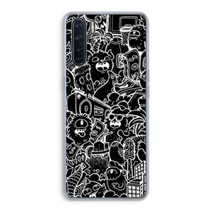 CaseCompany Vexx Black City : Oppo A91 Transparant Hoesje