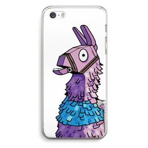 CaseCompany Lama: iPhone 5 / 5S / SE Transparant Hoesje