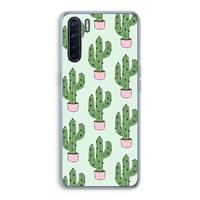 Cactus Lover: Oppo A91 Transparant Hoesje