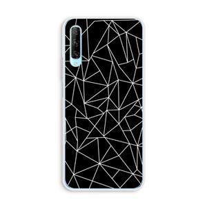 CaseCompany Geometrische lijnen wit: Huawei P Smart Pro Transparant Hoesje