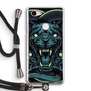 CaseCompany Cougar and Vipers: Pixel 3 Transparant Hoesje met koord