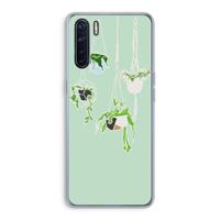 CaseCompany Hang In There: Oppo A91 Transparant Hoesje