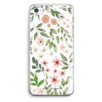 CaseCompany Botanical sweet flower heaven: iPhone 5 / 5S / SE Transparant Hoesje