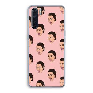 CaseCompany Ugly Cry Call: Oppo A91 Transparant Hoesje