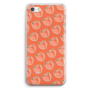 CaseCompany Just peachy: iPhone 5 / 5S / SE Transparant Hoesje