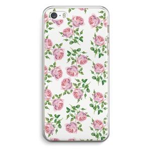 CaseCompany Kleine roosjes: iPhone 5 / 5S / SE Transparant Hoesje