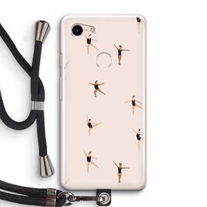 CaseCompany Dancing #1: Pixel 3 Transparant Hoesje met koord