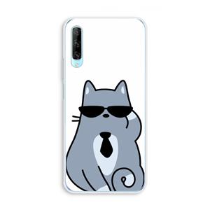 CaseCompany Cool cat: Huawei P Smart Pro Transparant Hoesje