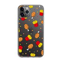 CaseCompany Chicken 'n Fries: iPhone 11 Pro Max Transparant Hoesje