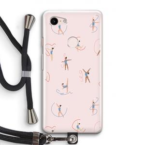 CaseCompany Dancing #3: Pixel 3 Transparant Hoesje met koord