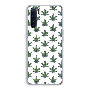 CaseCompany Weed: Oppo A91 Transparant Hoesje