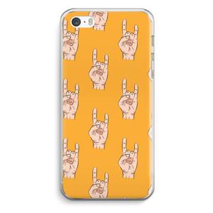 CaseCompany Rock: iPhone 5 / 5S / SE Transparant Hoesje