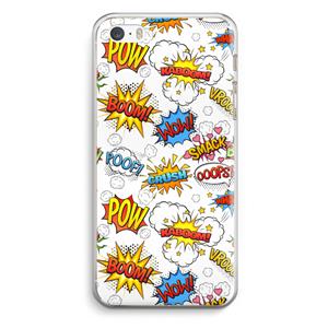 CaseCompany Pow Smack: iPhone 5 / 5S / SE Transparant Hoesje