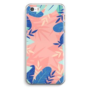 CaseCompany Tropisch: iPhone 5 / 5S / SE Transparant Hoesje