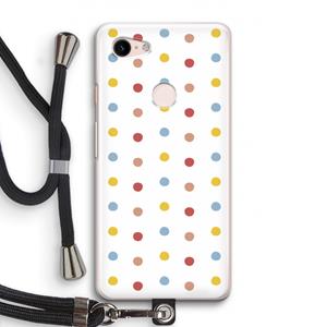 CaseCompany Bollen: Pixel 3 Transparant Hoesje met koord