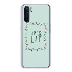 CaseCompany It's Lit: Oppo A91 Transparant Hoesje