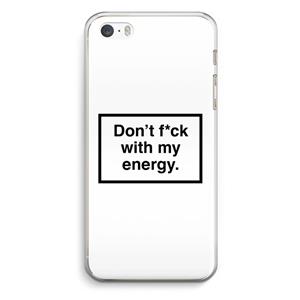CaseCompany My energy: iPhone 5 / 5S / SE Transparant Hoesje