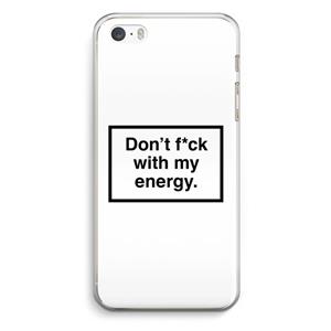 CaseCompany My energy: iPhone 5 / 5S / SE Transparant Hoesje