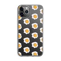 CaseCompany Bacon to my eggs #1: iPhone 11 Pro Max Transparant Hoesje