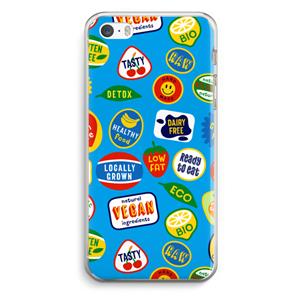 CaseCompany Fruitsticker: iPhone 5 / 5S / SE Transparant Hoesje