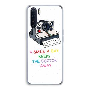 CaseCompany Smile: Oppo A91 Transparant Hoesje