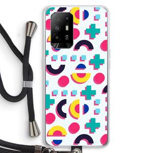 CaseCompany 8-bit N°2: Oppo A94 5G Transparant Hoesje met koord