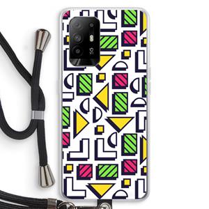 CaseCompany 8-bit N°4: Oppo A94 5G Transparant Hoesje met koord