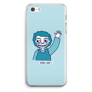CaseCompany Zwaai: iPhone 5 / 5S / SE Transparant Hoesje
