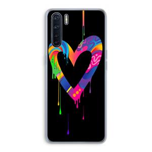CaseCompany Melts My Heart: Oppo A91 Transparant Hoesje