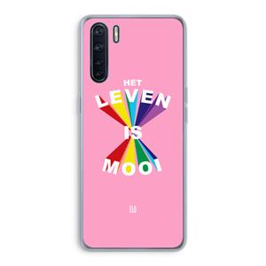 CaseCompany Het Leven Is Mooi: Oppo A91 Transparant Hoesje