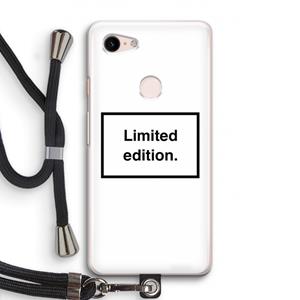CaseCompany Limited edition: Pixel 3 Transparant Hoesje met koord
