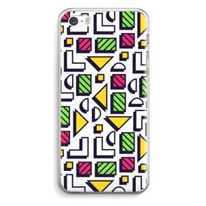 CaseCompany 8-bit N°4: iPhone 5 / 5S / SE Transparant Hoesje