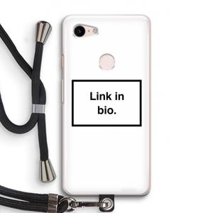 CaseCompany Link in bio: Pixel 3 Transparant Hoesje met koord