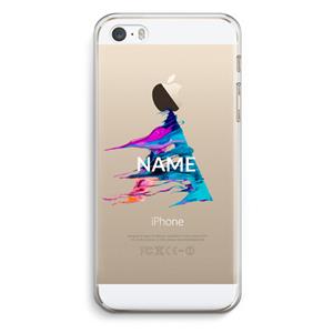 CaseCompany Abstract Spectrum: iPhone 5 / 5S / SE Transparant Hoesje