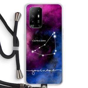 CaseCompany Sterrenbeeld - Donker: Oppo A94 5G Transparant Hoesje met koord
