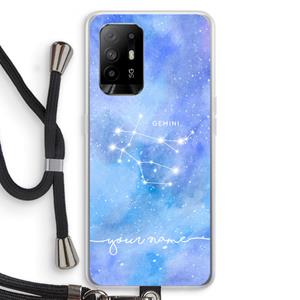 CaseCompany Sterrenbeeld - Licht: Oppo A94 5G Transparant Hoesje met koord