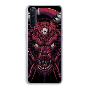 CaseCompany Hell Hound and Serpents: Oppo A91 Transparant Hoesje