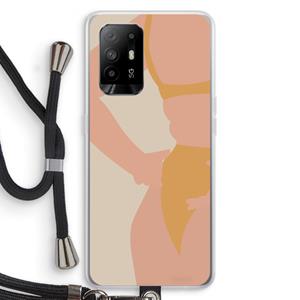 CaseCompany Bikini body: Oppo A94 5G Transparant Hoesje met koord