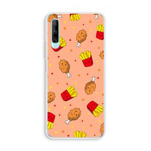 CaseCompany Chicken 'n Fries: Huawei P Smart Pro Transparant Hoesje