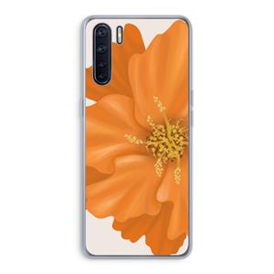 CaseCompany Orange Ellila flower: Oppo A91 Transparant Hoesje